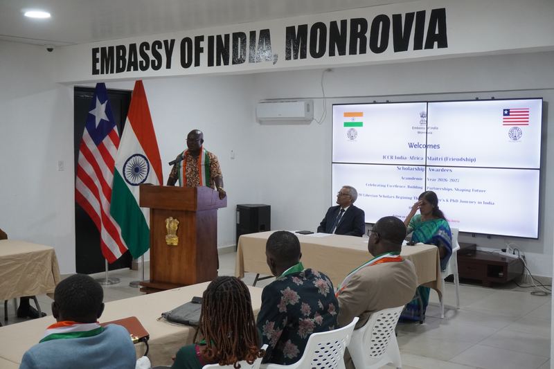 Honouring of 20 Liberian Students Awarded ICCR India–Africa Maitri Scholarships for AY 2026-2027 – 06 July 2026